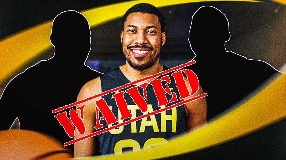 Jazz Otto Porter Jr. with WAIVED and blacked out players next to him