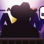 The blacked-out silhouette of Jim Ross with a text bubble reading “It’s a good plan” with the AEW logo as the background.