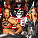 Bianca Belair and Mercedes Mone with the WrestleMania 37 logo as the background.