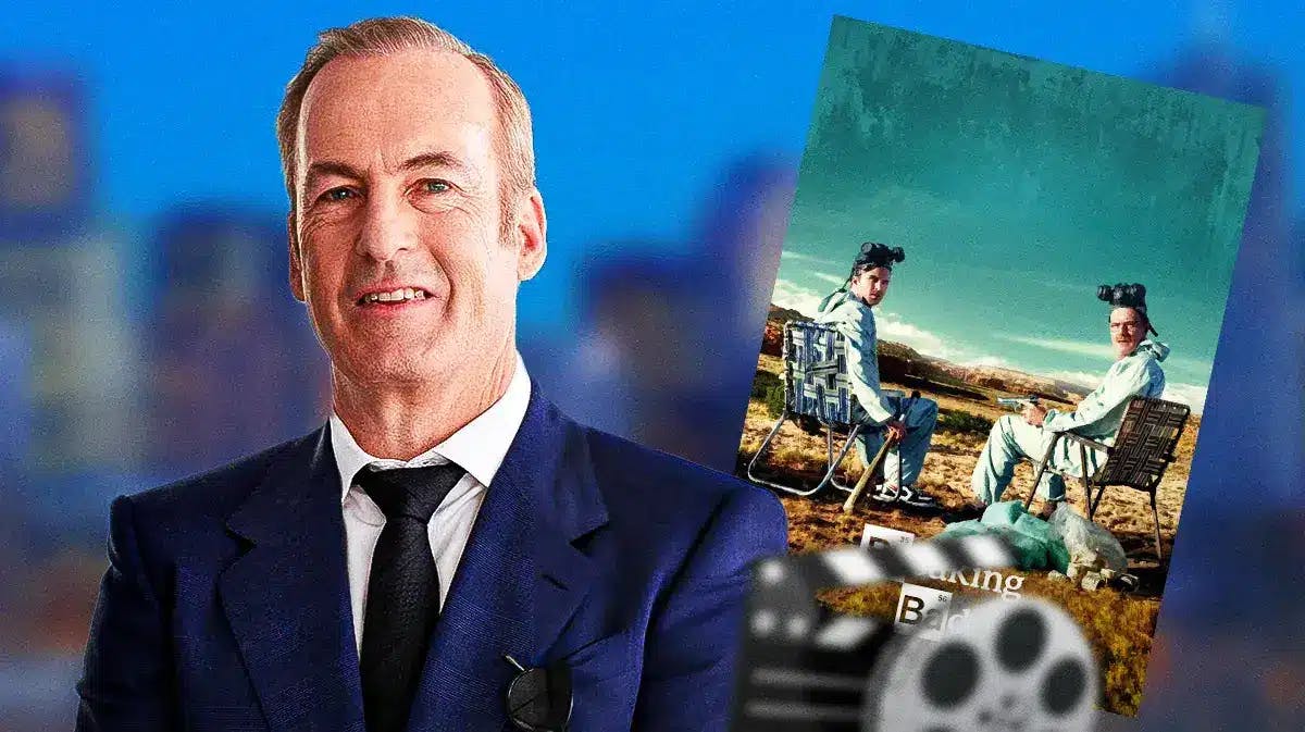 Recent Bob Odenkirk pic alongside Breaking Bad show poster
