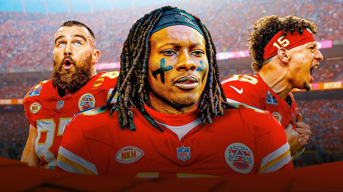 Chiefs' Hollywood Brown with Travis Kelce and Patrick Mahomes