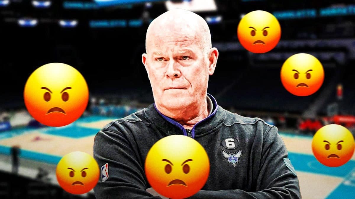 Steve Clifford with angry emojis around him. Hornets