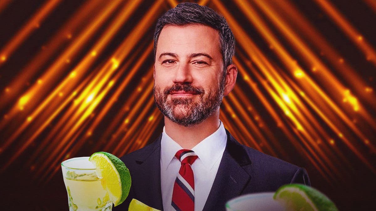 Jimmy Kimmel with tequila.