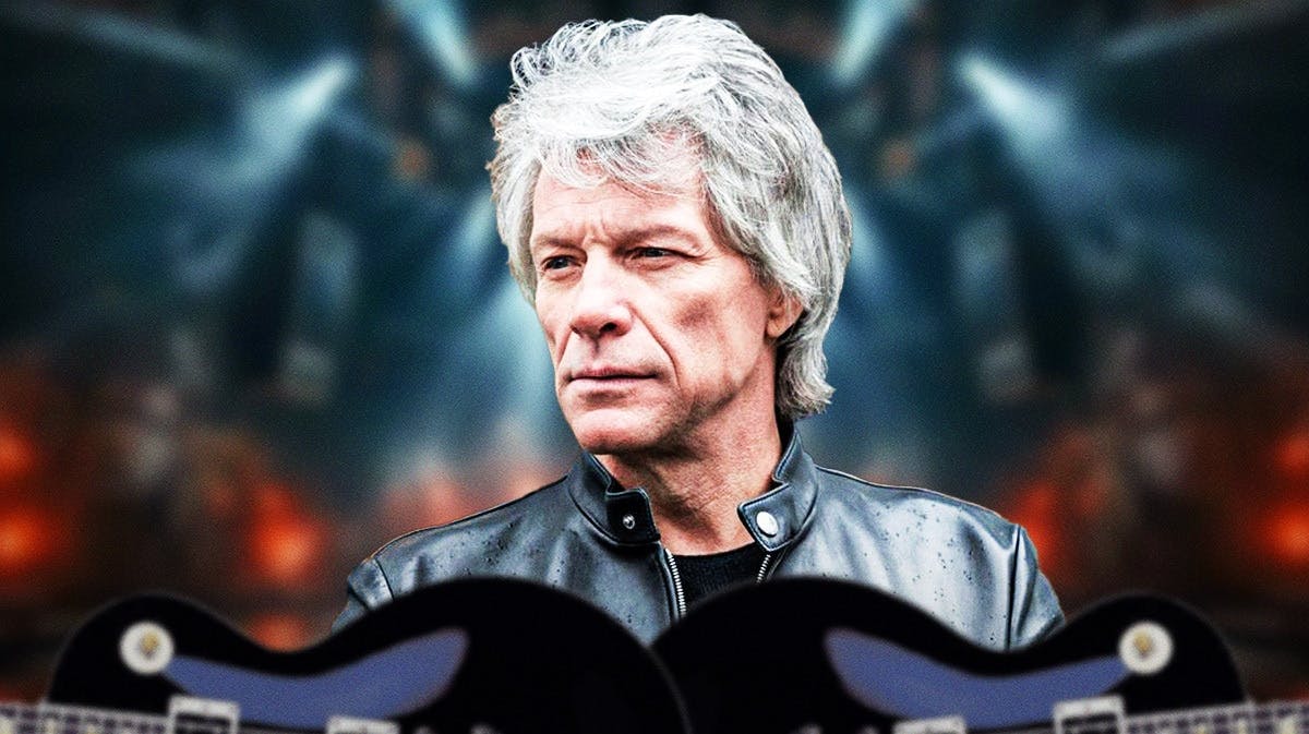 Jon Bon Jovi with gray hair.