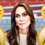 Kate Middleton and sad face emojis