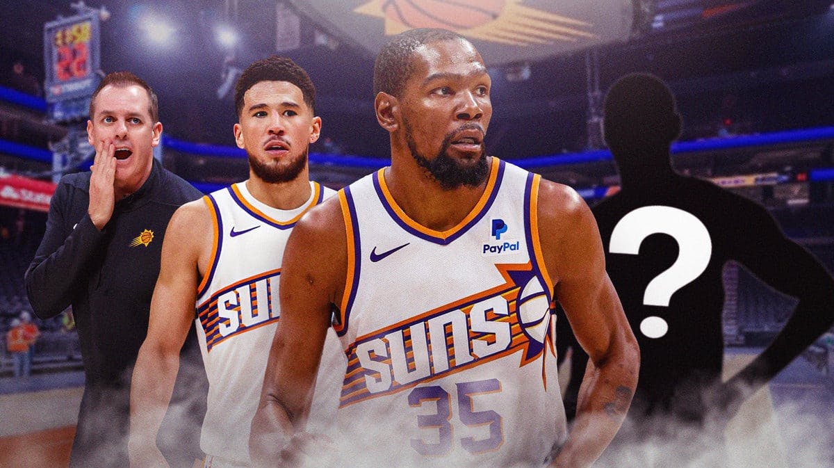 Phoenix Suns coach Frank Vogel, guard Devin Booker and Kevin Durant are looking for... one player to step up for the 2024 playoff run