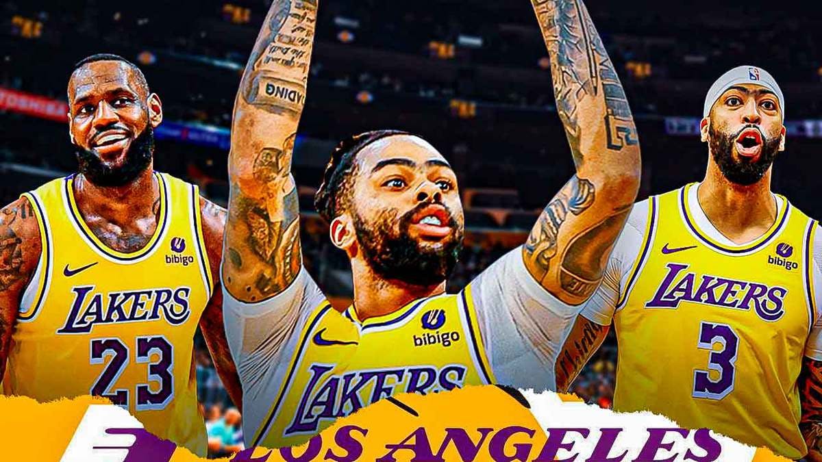 lakers dangelo russell anthony davis lebron james