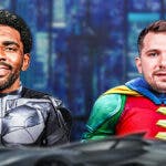 Mavericks' Kyrie Irving and Luka Doncic in Batman and Robin uniforms
