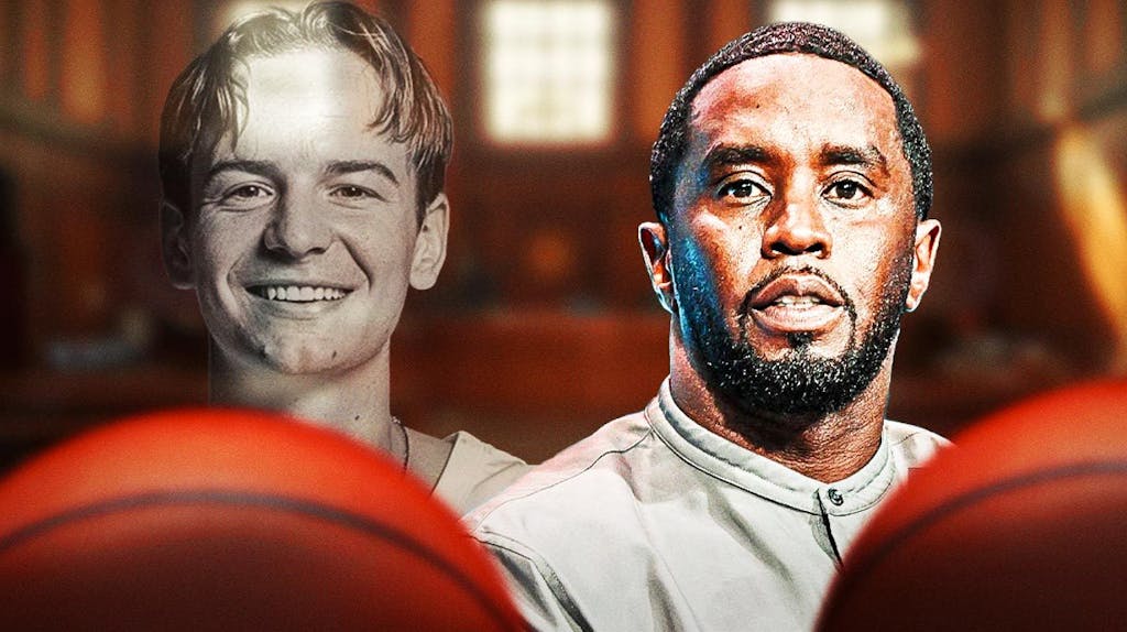 Brendan Paul, Sean "Diddy" Combs, and basketball imagery
