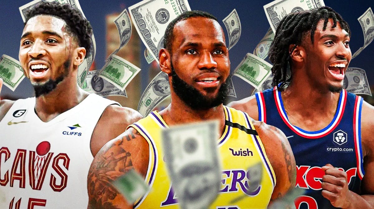 Cavs' Donovan Mitchell, Lakers' LeBron James and 76ers' Tyrese Maxey