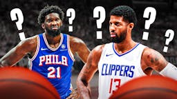 Clippers Paul George and 76ers Joel Embiid