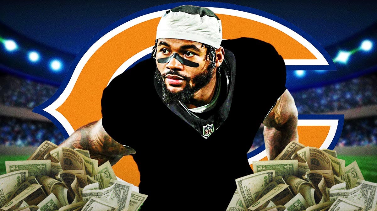 D'Andre Swift (Chicago Bears) money in front