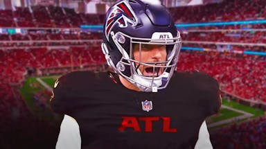 Vikings quarterback Kirk Cousins in a Falcons uniform