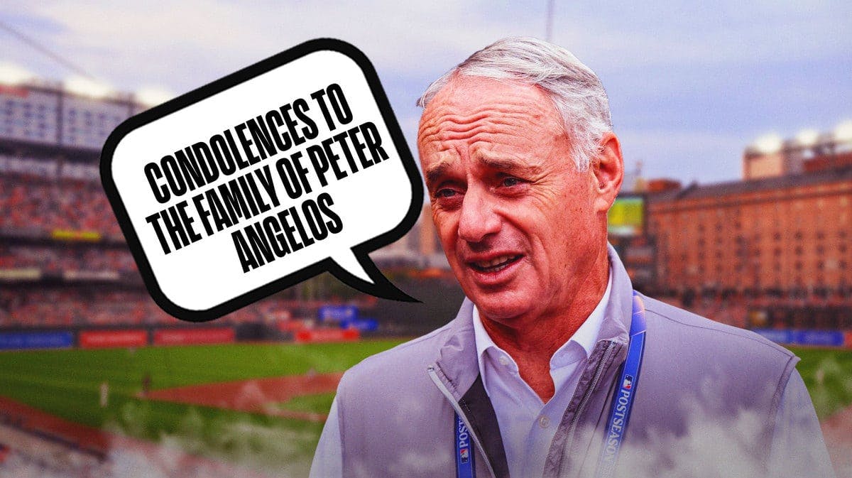 MLB commissioner Rob Manfred offers condolences to Angelos family