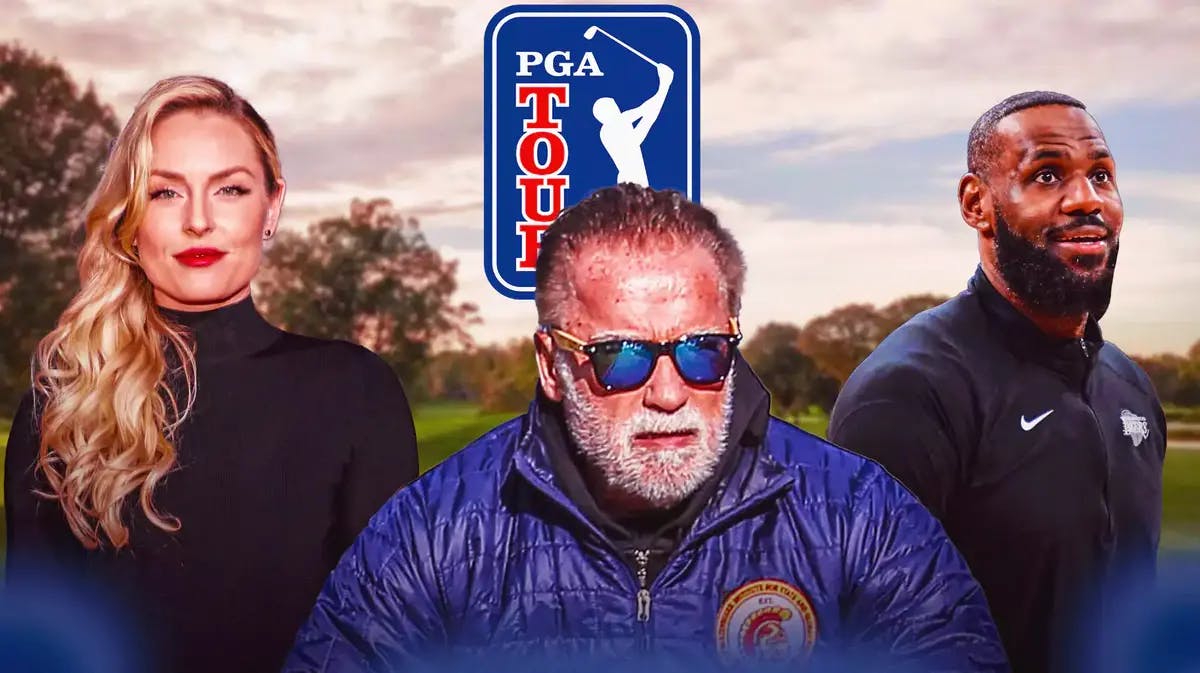 PGA Tour Enterprises investors Lindsey Vonn, Arnold Schwarzenegger and LeBron James