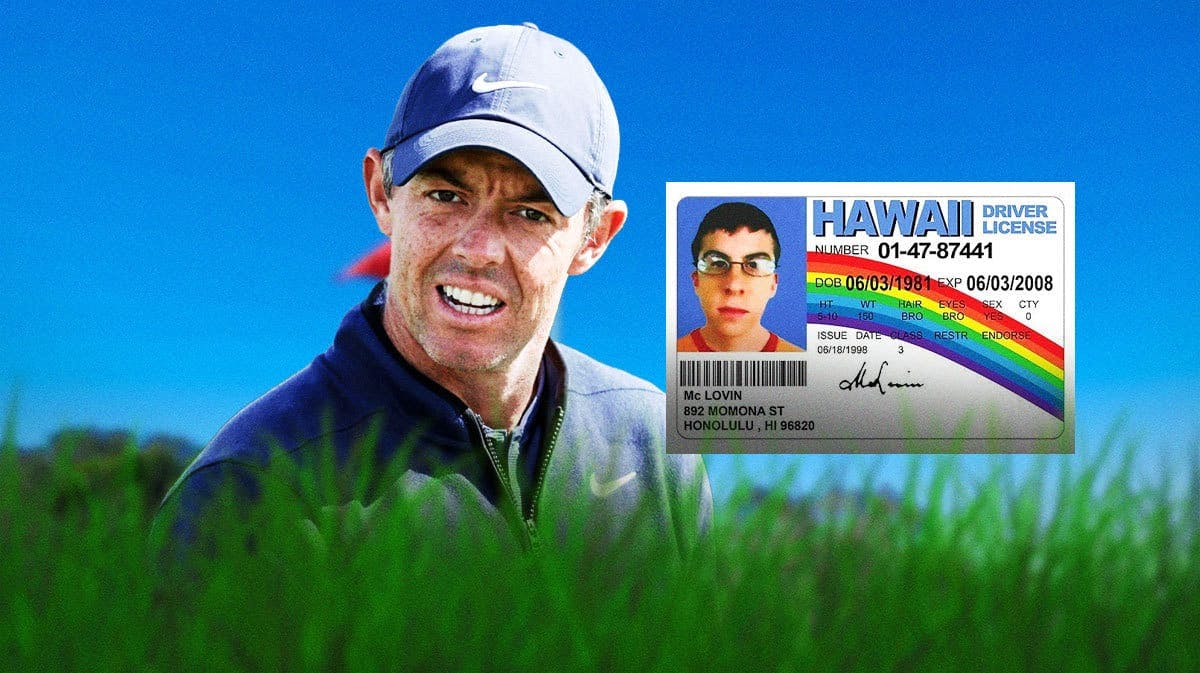 PGA Tour star Rory McIlroy with a fake ID