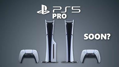 playstation 5 pro, ps5 pro, playstation 5 pro release date, ps5 pro release date, a picture of the ps5 with the word pro under it and the word soon to the right