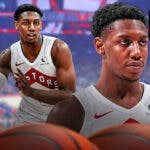 RJ Barrett smiling and saying “it’s only a matter of time…” Toronto Raptors