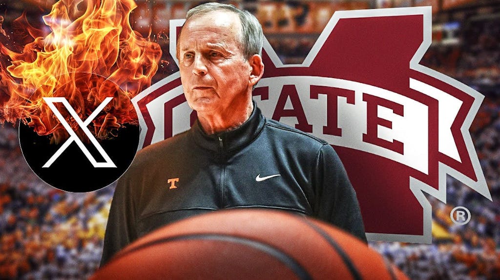 Tennessee basketball head coach Rick Barnes, Mississippi State basketball, X on fire