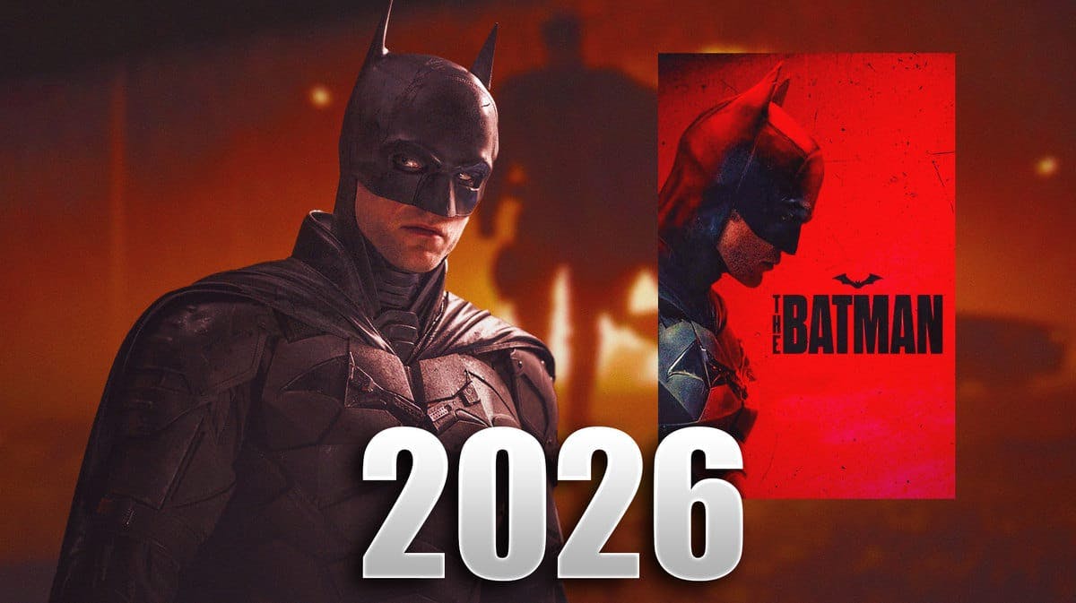 Robert Pattinson as Batman, The Batman poster, 2026