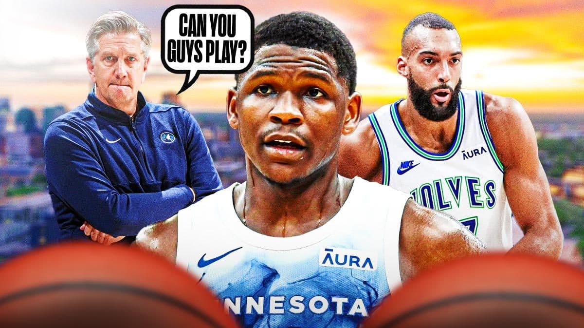 Timberwolves' Chris Finch asking Anthony Edwards and Rudy Gobert: "Can you guys play?"