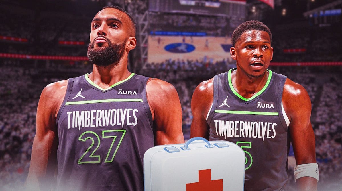 Timberwolves stars Rudy Gobert and Anthony Edwards on injury report with a first aid kit