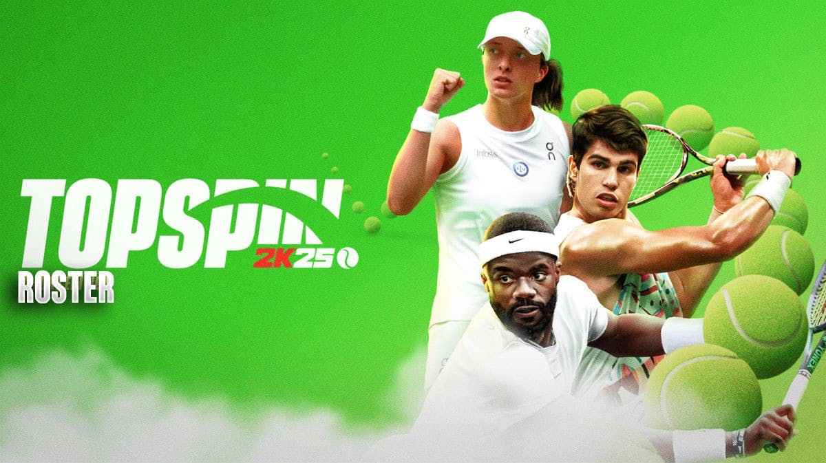 TopSpin 2K25 Roster, Tennis Legends, Rising Stars & More