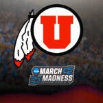 Utah women's basketball, Utes, Brad Little, Idaho governor, Utah women's basketball hate crimes,Utah logo with March Madness logo in the background