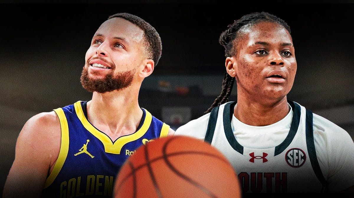 Golden State Warriors player Stephen Curry, and University of South Carolina women’s basketball player MiLaysia Fulwiley