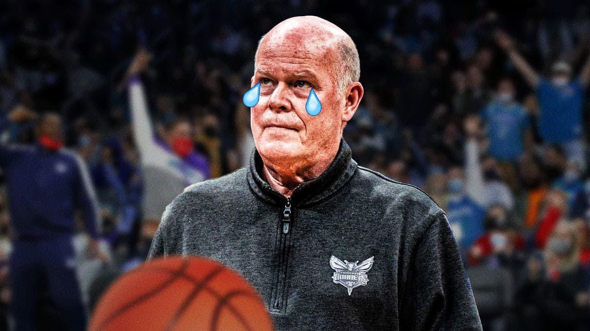 Hornets coach Steve Clifford smiling with a tear on his face