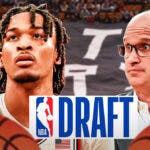 Stephon Castle, UConn basketball head coach Dan Hurley, 2024 NBA Draft