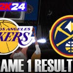 Lakers vs. Nuggets Game 1 Results Simulated With 2K24