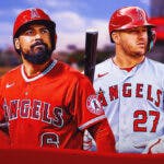 Anthony Rendon and Mike Trout in Los Angeles Angels jersey