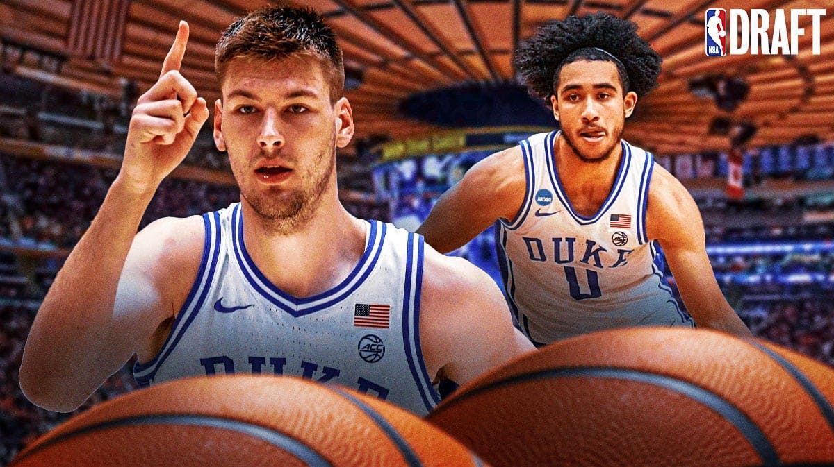 Duke basketball standouts Kyle Filipowski and Jared McCain, 2024 NBA Draft