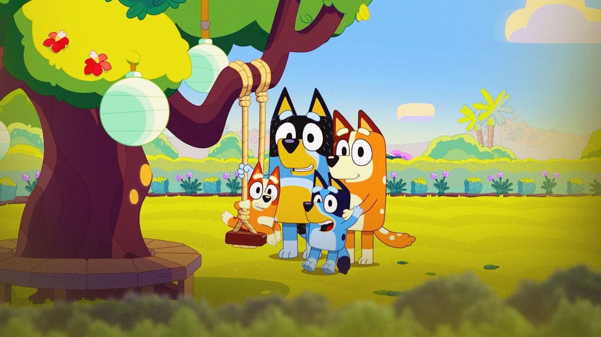 Scene from Bluey The Sign.