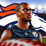 Levi Wallace (Former Bills/Steelers) with deal with it shades that has a 2024 Broncos logo on each side
