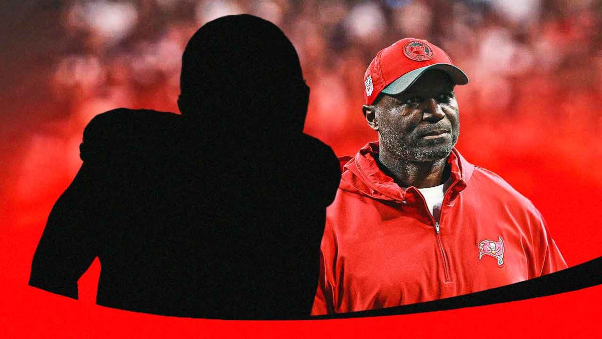 Randy Gregory as a silhouette. Todd Bowles