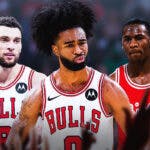 Coby White with Michael Jordan and Zach LaVine amid Bulls win over Hawks