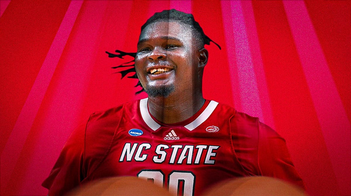 NC State's DJ Burns was still smiling after their Final Four loss to Purdue