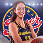 Iowa, Fever guard Caitlin Clark stands by Indiana, Nike logos