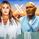 Caitlyn Jenner, O.J. Simpson and the X/Twitter logo