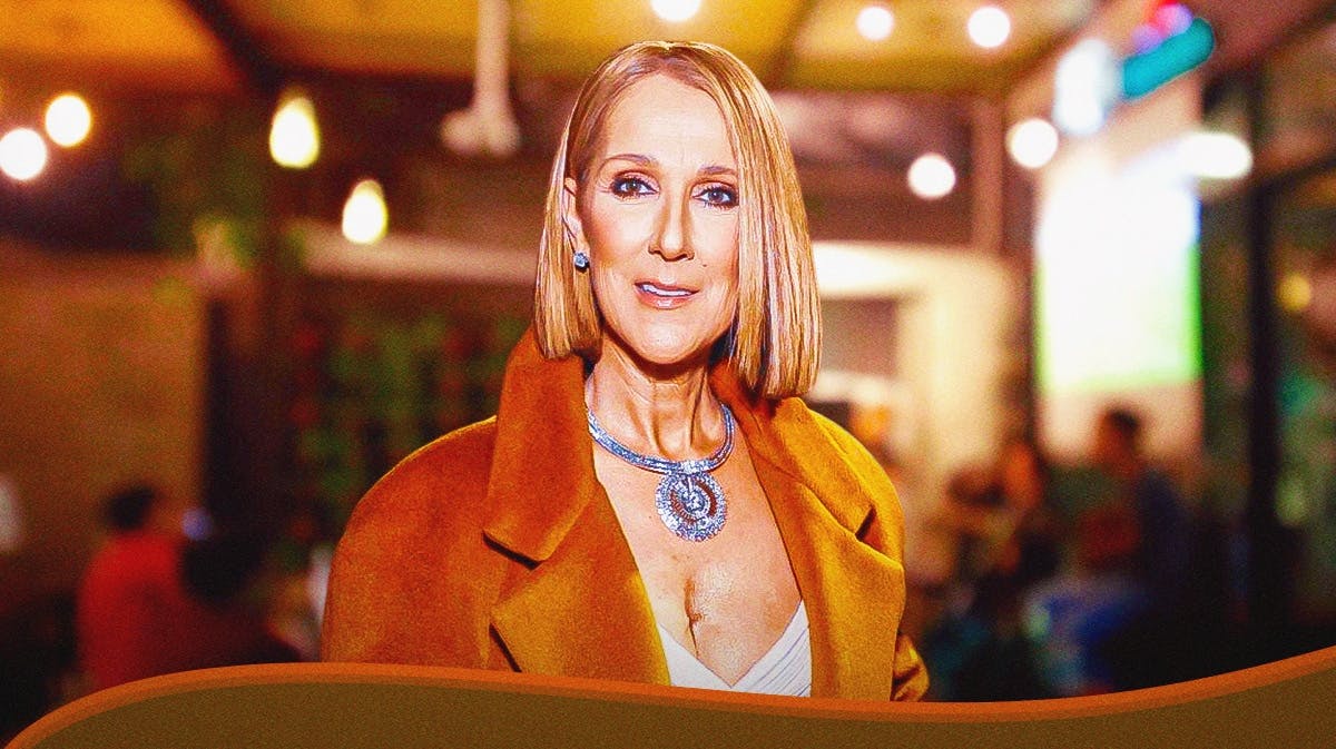 Céline Dion in a room.