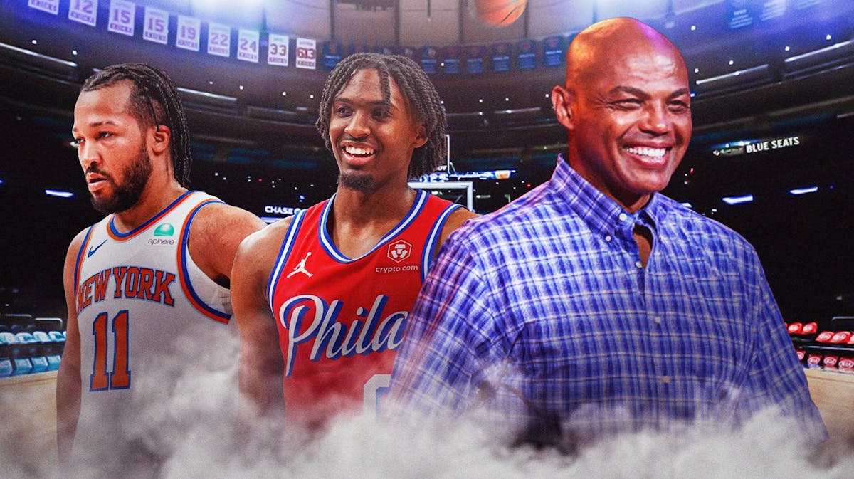 76ers Tyrese Maxey and Charles Barkley after Jalen Brunson Knicks NBA Playoffs loss