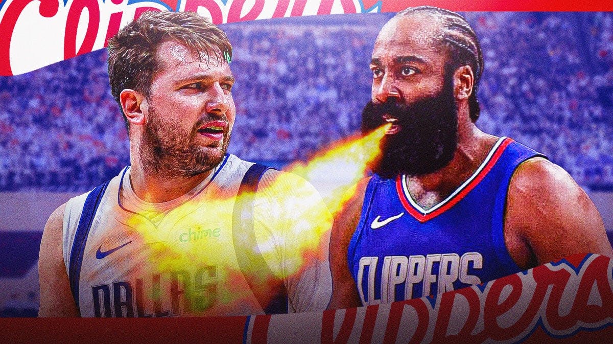 James Harden, breathing fire at Luka Doncic