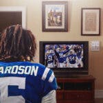 Colts' Anthony Richardson watching his teammates play on TV