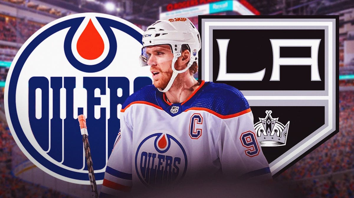 Oilers star Connor McDavid facing the Kings in the Stanley Cup Playoffs.