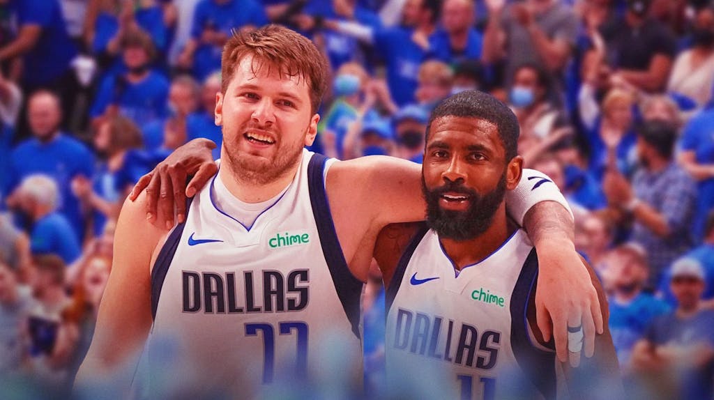 Luka Doncic and Kyrie Irving