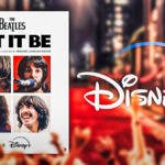 The Beatles Let It Be documentary poster with Disney+ logo.