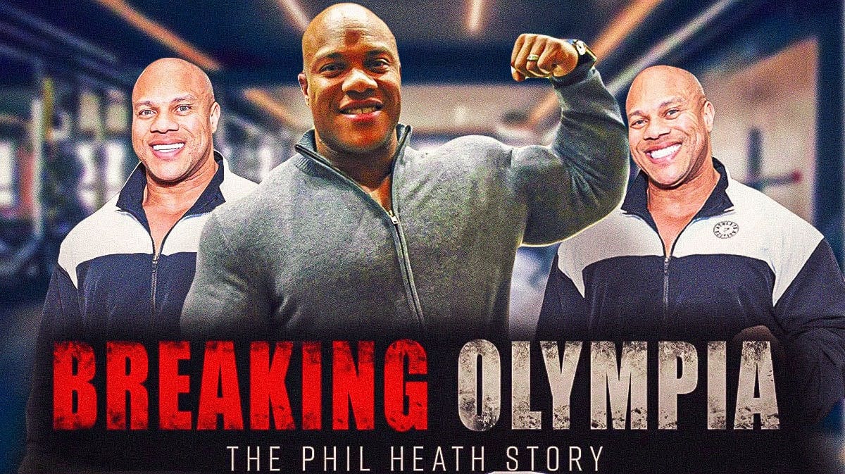 Phil Heath flexing, Breaking Olympia: The Phil Heath Story