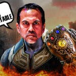 Heat's Erik Spoelstra as Thanos, "I am inevitable" from Endgame